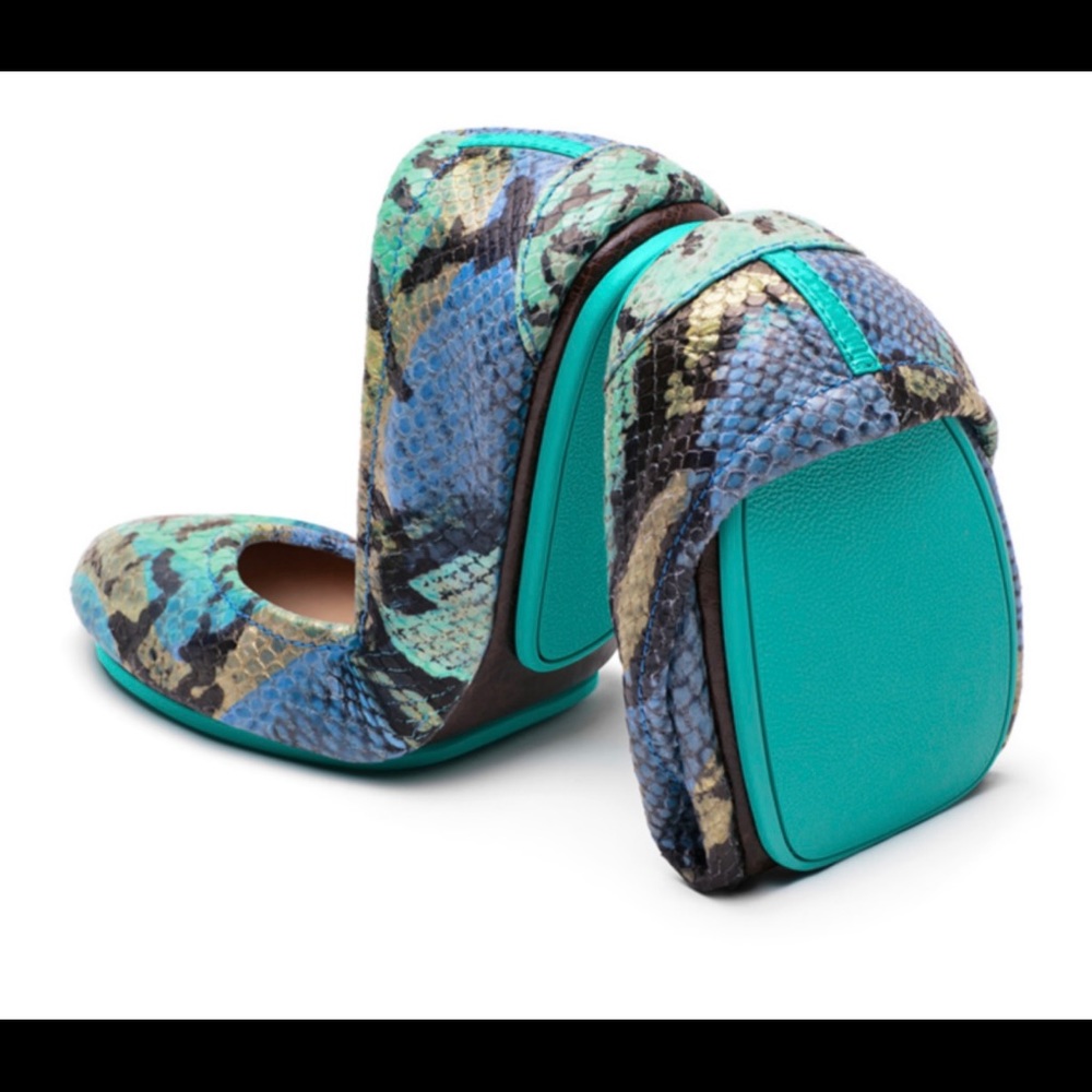 Azure Snake Tieks New with Box